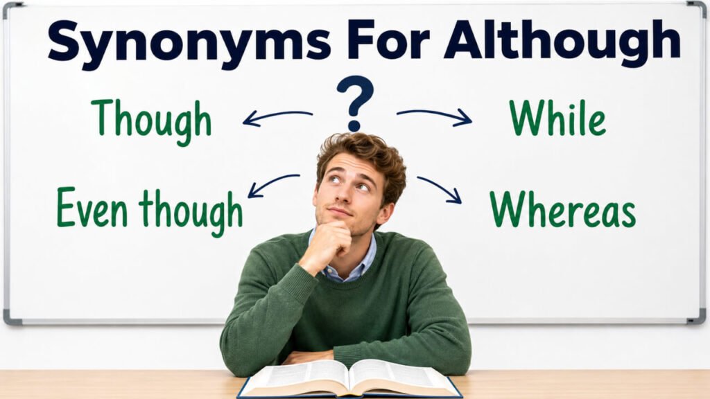Synonyms for Although