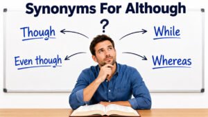 synonyms for although