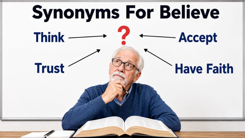 synonyms for believe