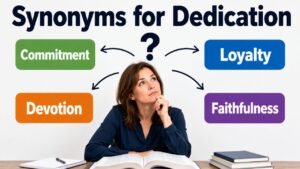 synonyms for dedication