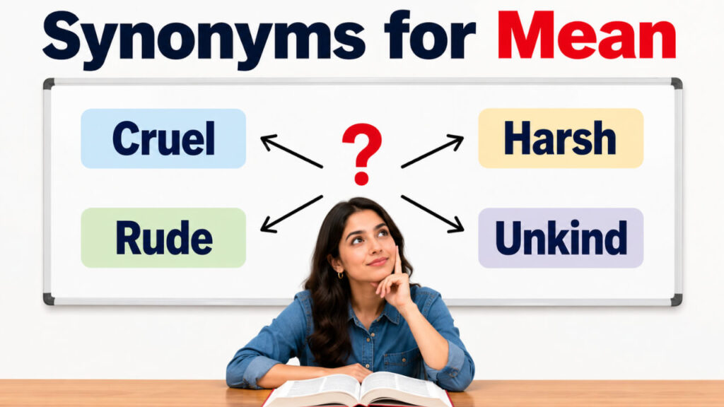 synonyms for mean