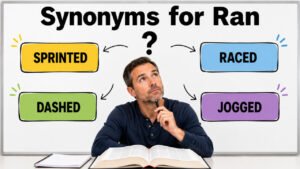 synonyms for ran