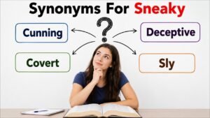 synonyms for sneaky