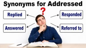 synonyms for addressed