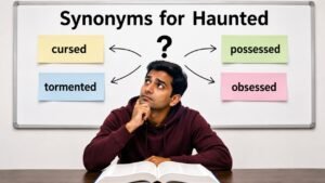 synonyms for haunted