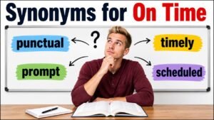 synonyms for on time
