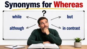 synonyms for whereas
