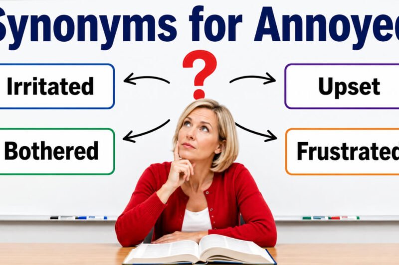 40+ Synonyms for Annoyed:  Meanings, Uses & Word Choices