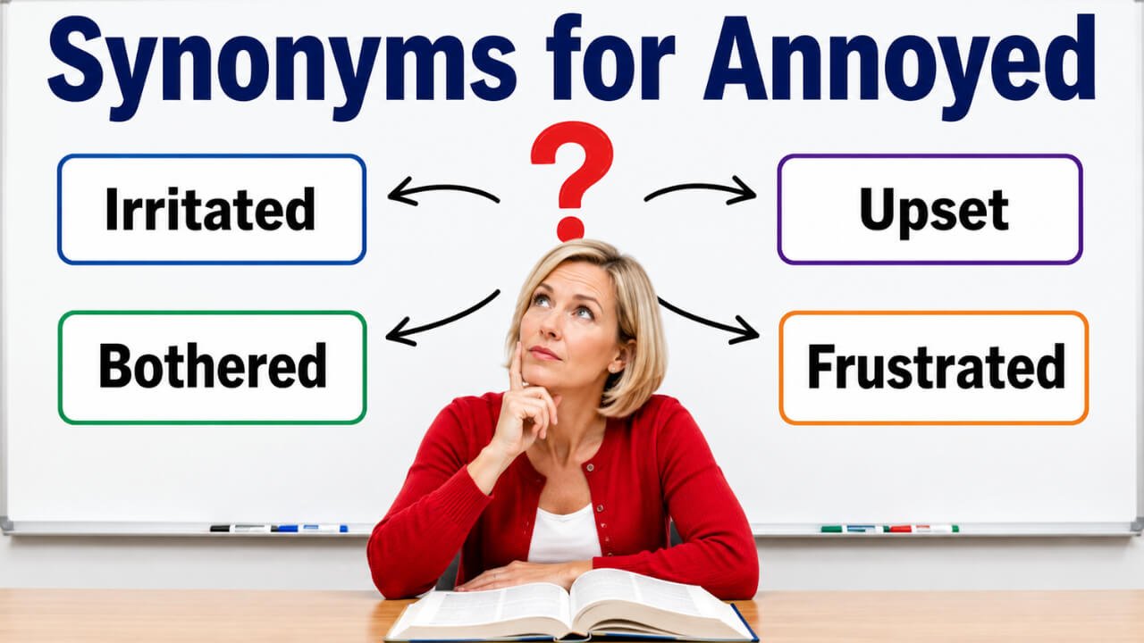 synonyms for annoyed