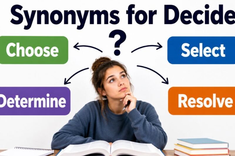 35+ Synonyms for Decide: Strong Word Choices & Examples