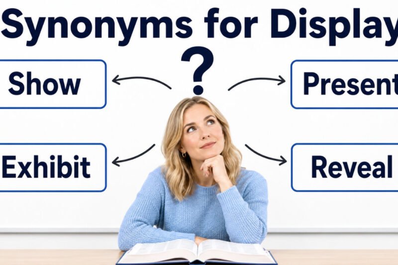 46+ Synonyms for Display: Meanings, Context & Clear Examples