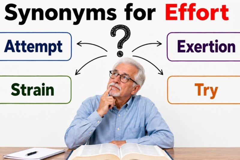 44+ Synonyms for Effort: Strong Word Choices & Examples