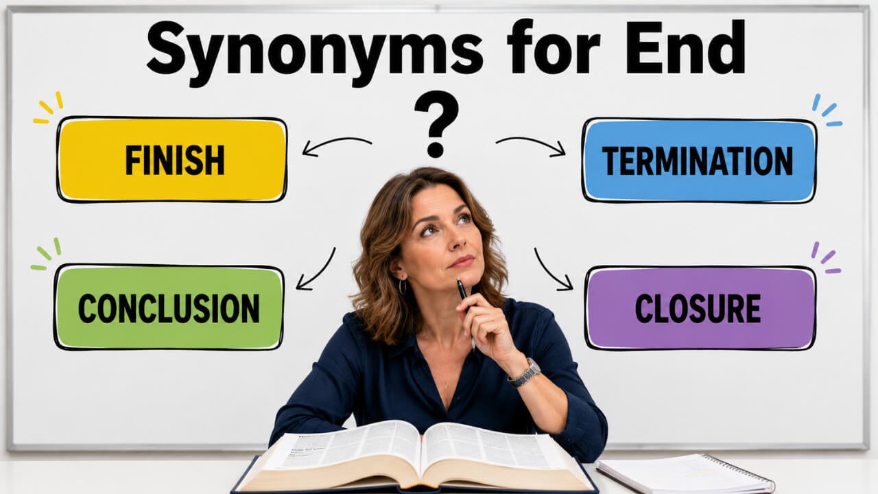 synonyms for end