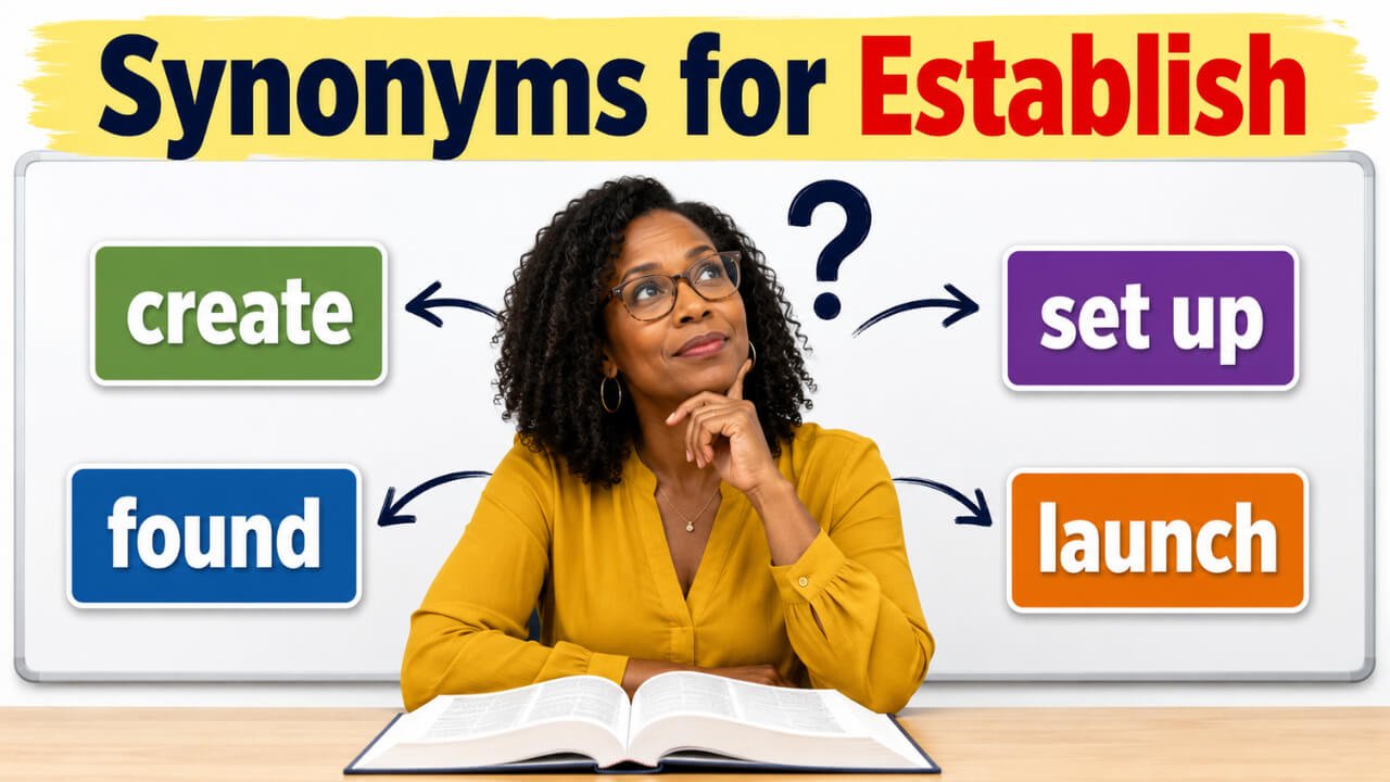 synonyms for establish