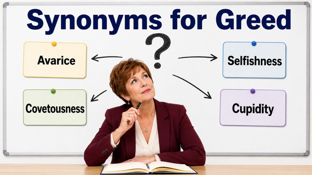synonyms for greed