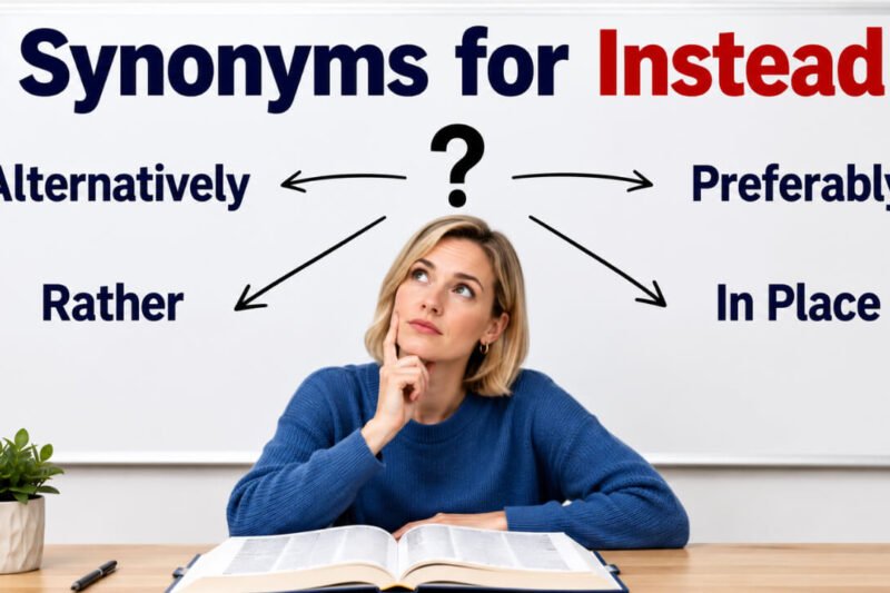 30+ Synonyms for Instead: Meanings, Context & Clear Examples