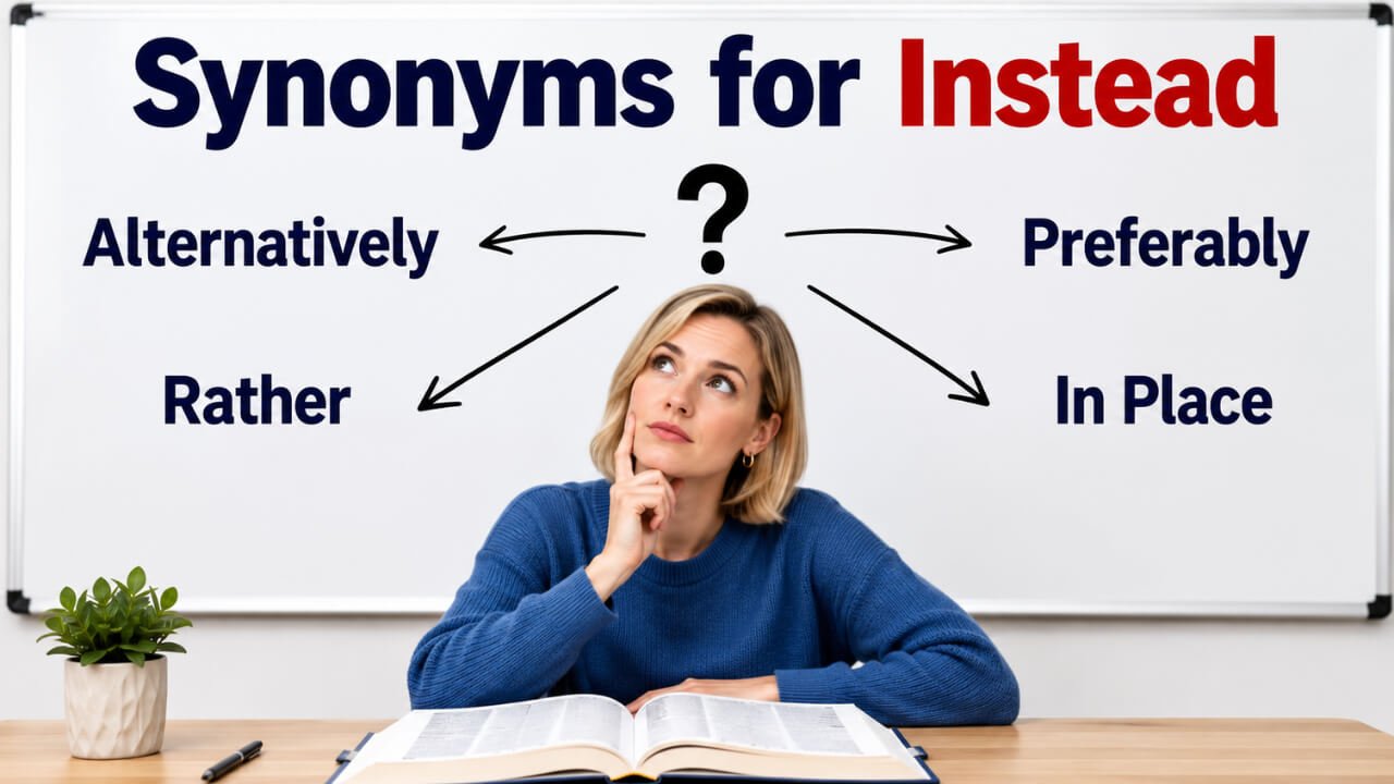 synonyms for instead