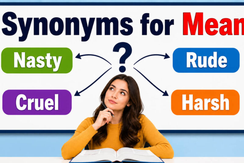 40+ Synonyms for Mean with Meanings and Examples