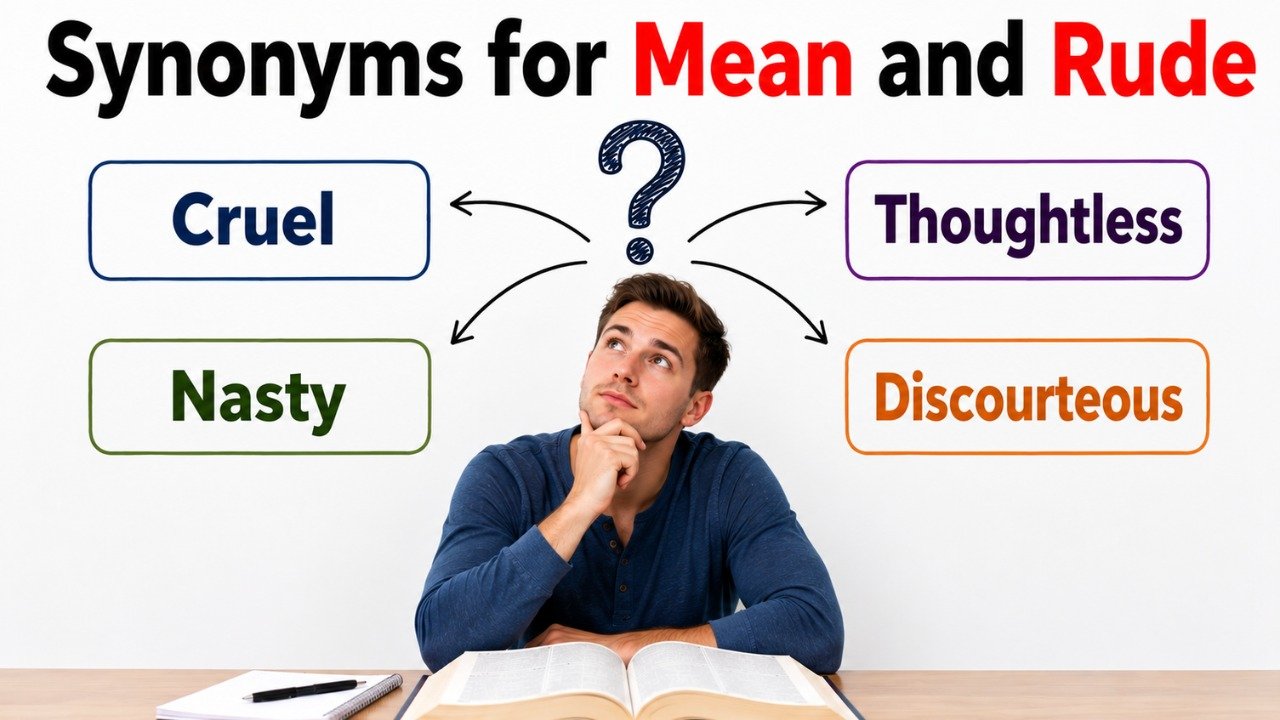 synonyms for mean and rude