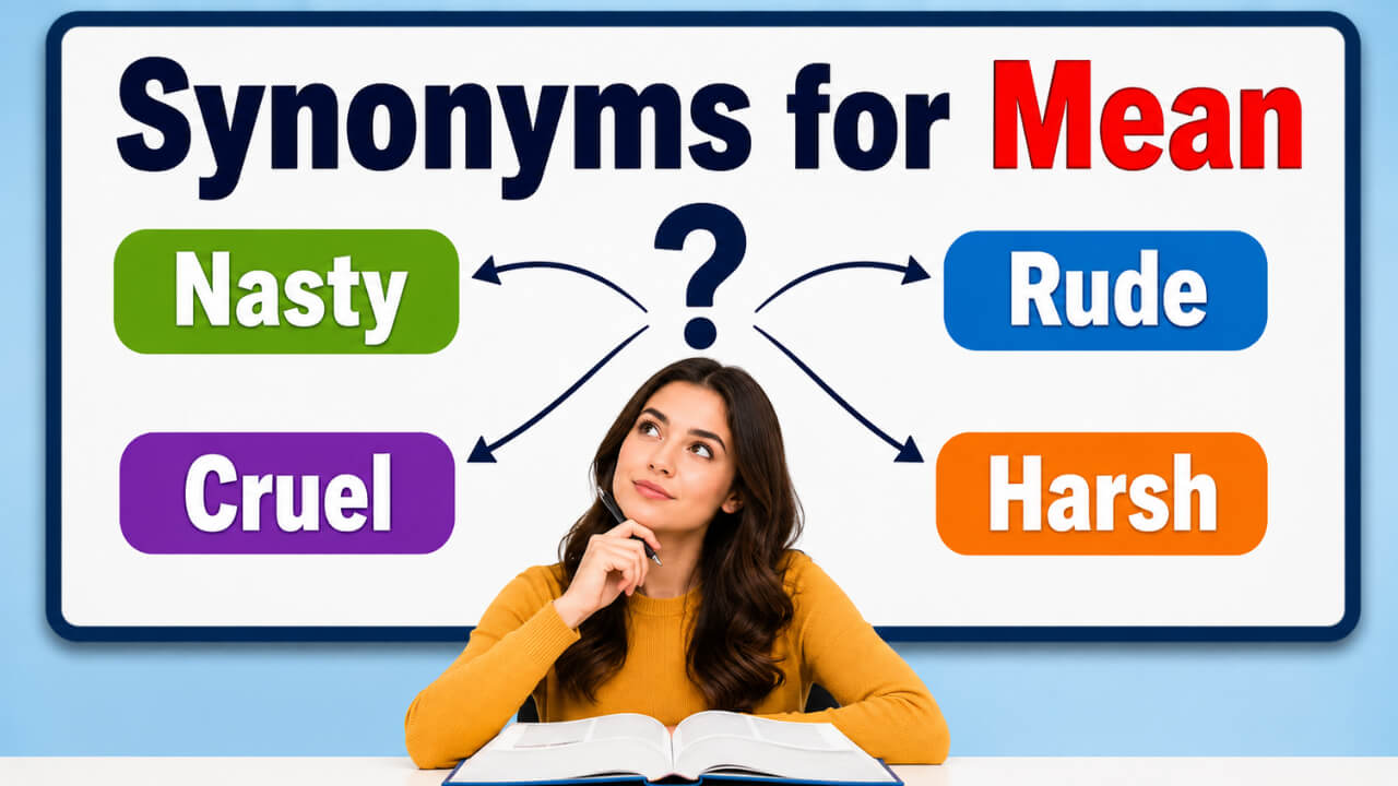 synonyms for mean
