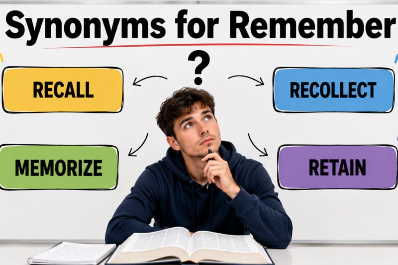 44+ Synonyms for Remember: Strong Word Choices & Examples