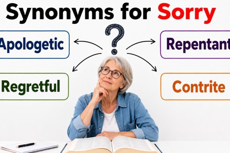 45+ Synonyms for Sorry: Strong Word Choices & Examples