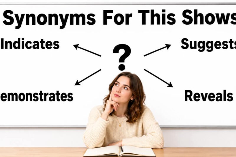 48+ Synonyms for This Shows: Strong Word Choices & Examples
