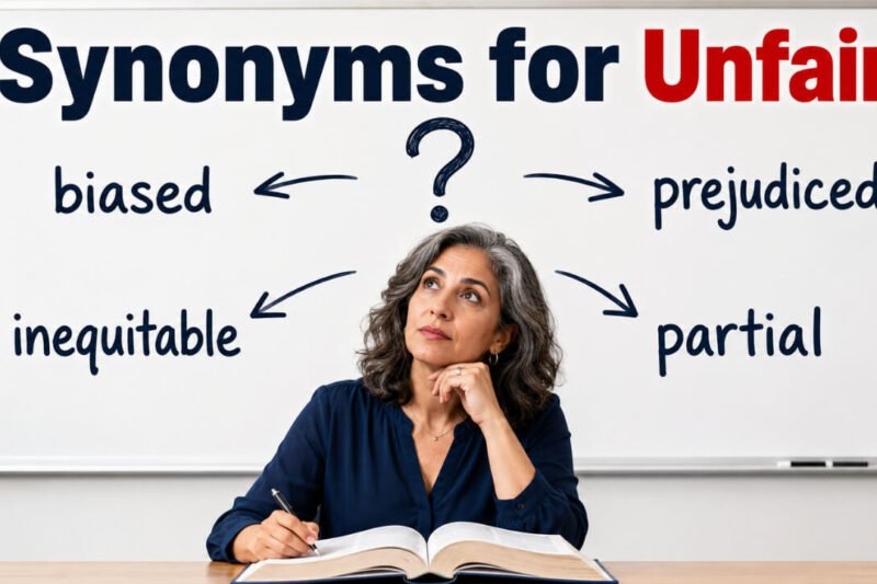 46+ Synonyms for Unfair: Strong Word Choices & Examples