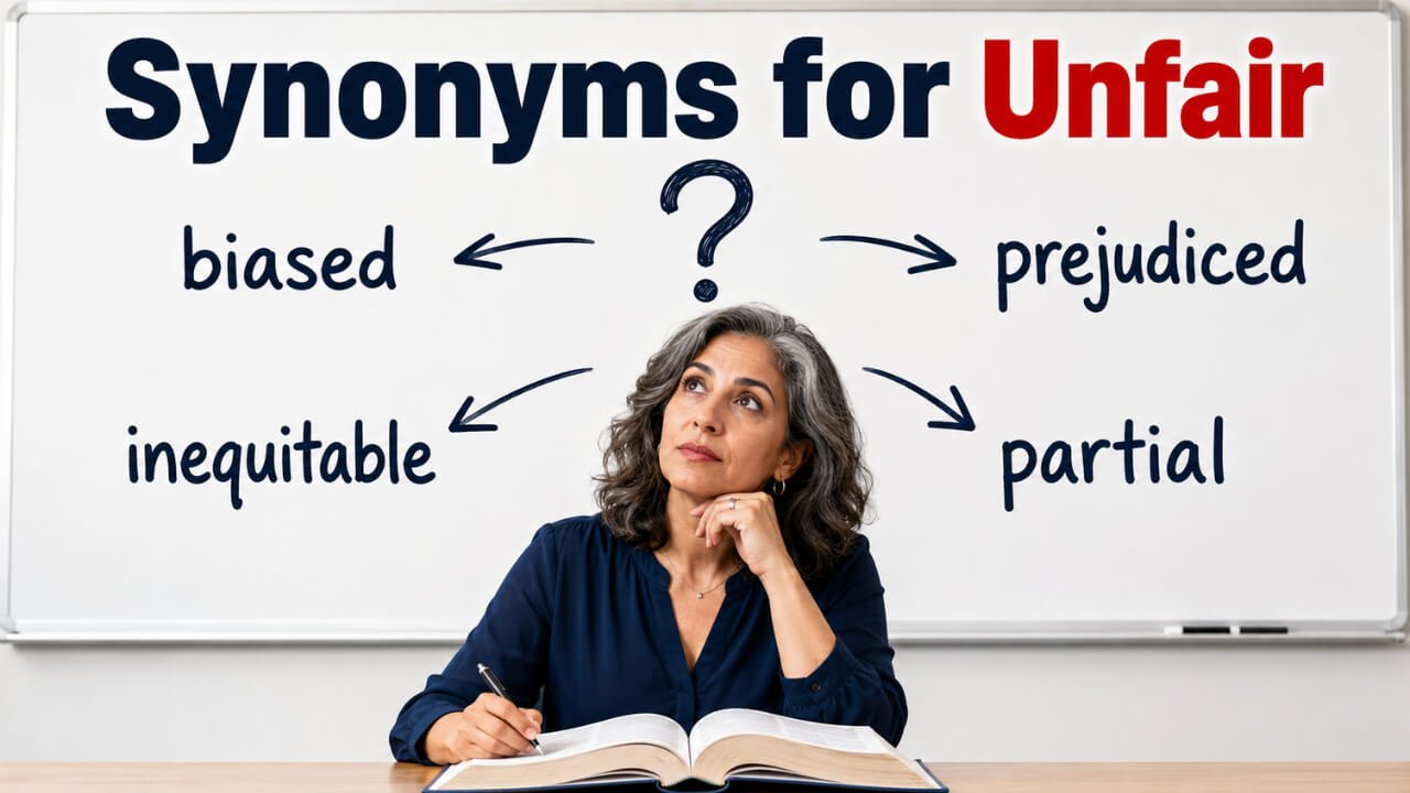 synonyms for unfair