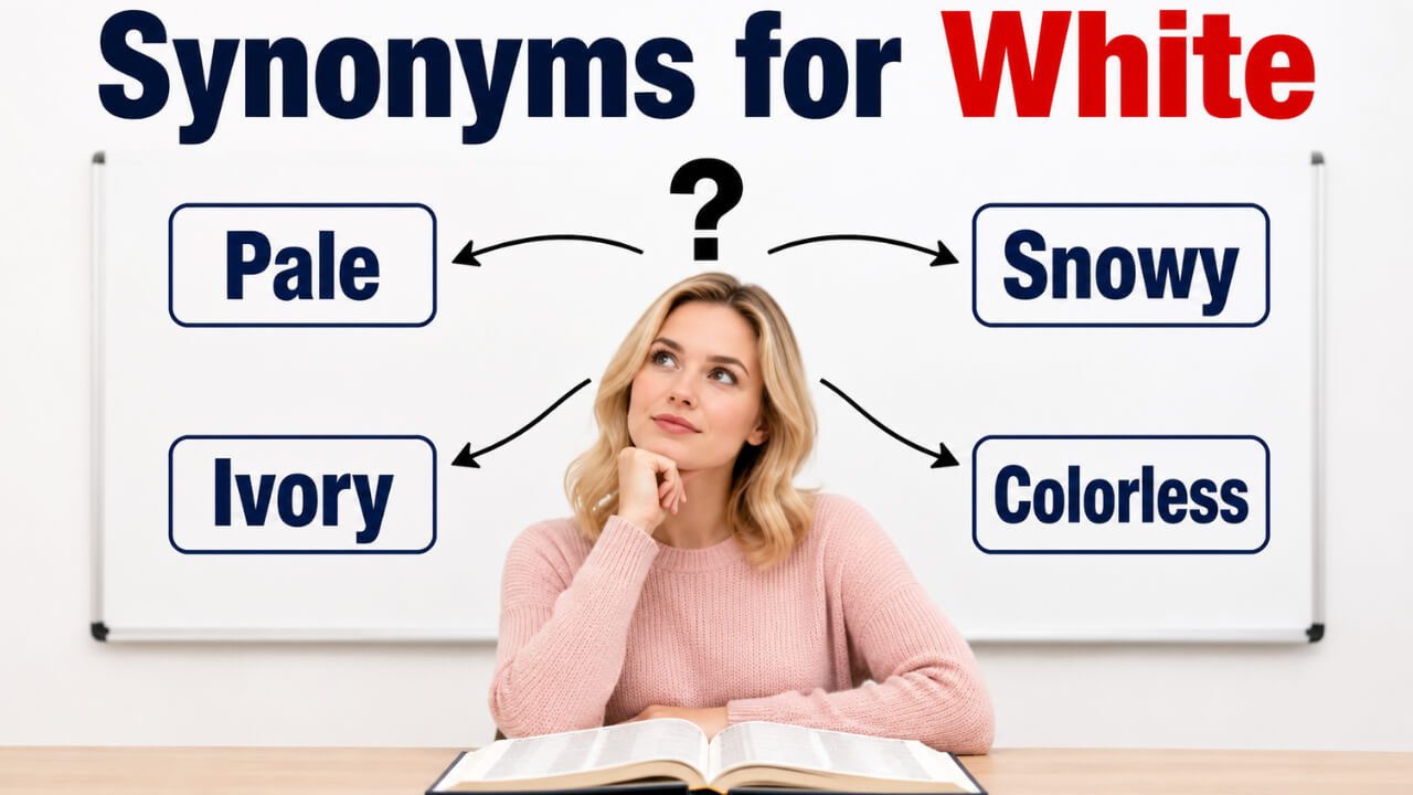 synonyms for white