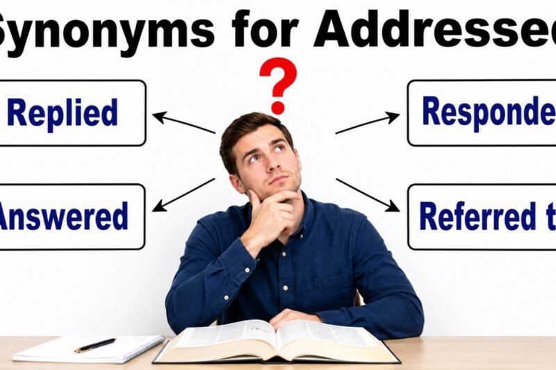 35+ Synonyms for Addressed: Usage, Context & Examples