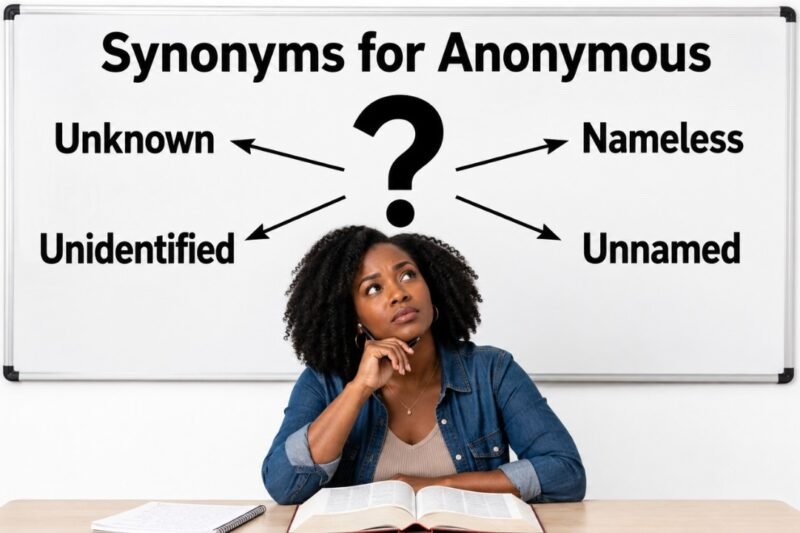 36+ Synonyms for Anonymous: Usage, Context & Examples