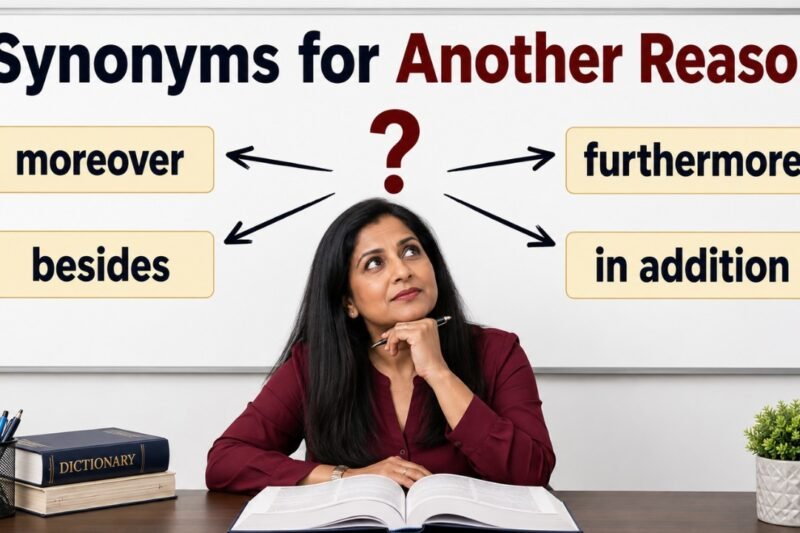 45+ Synonyms for Another Reason: Strong Word Choices & Examples