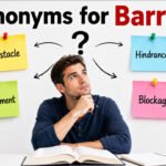 synonyms for barrier