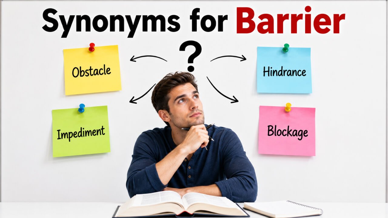 synonyms for barrier