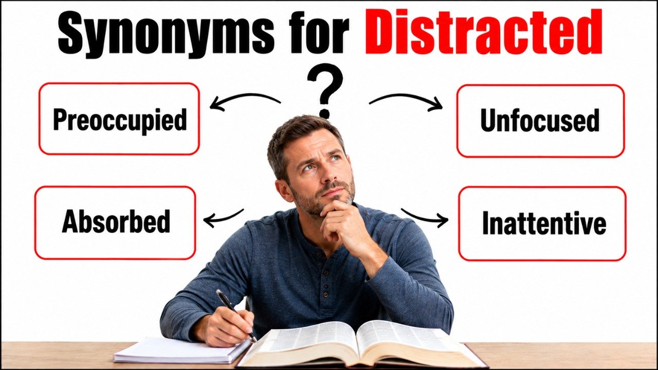 synonyms for distracted