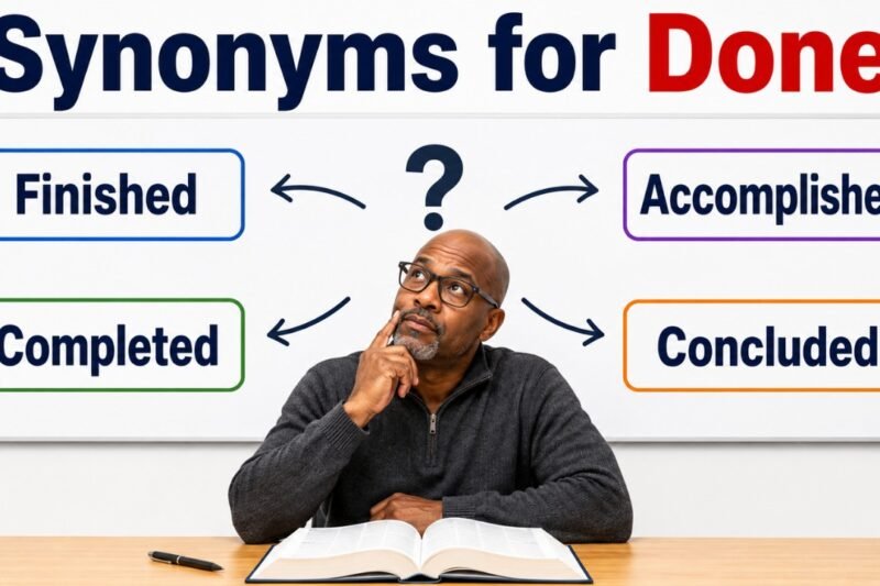 45+ Synonyms for Done: Strong Word Choices & Examples