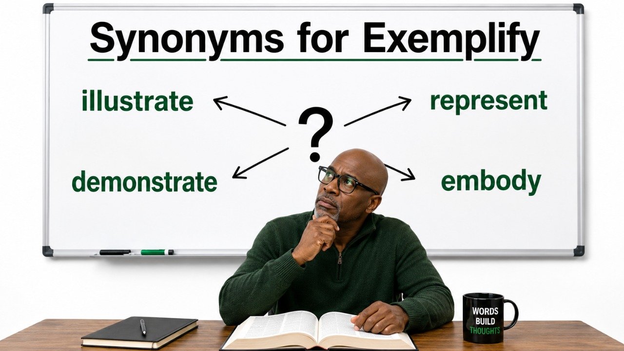 synonyms for exemplify