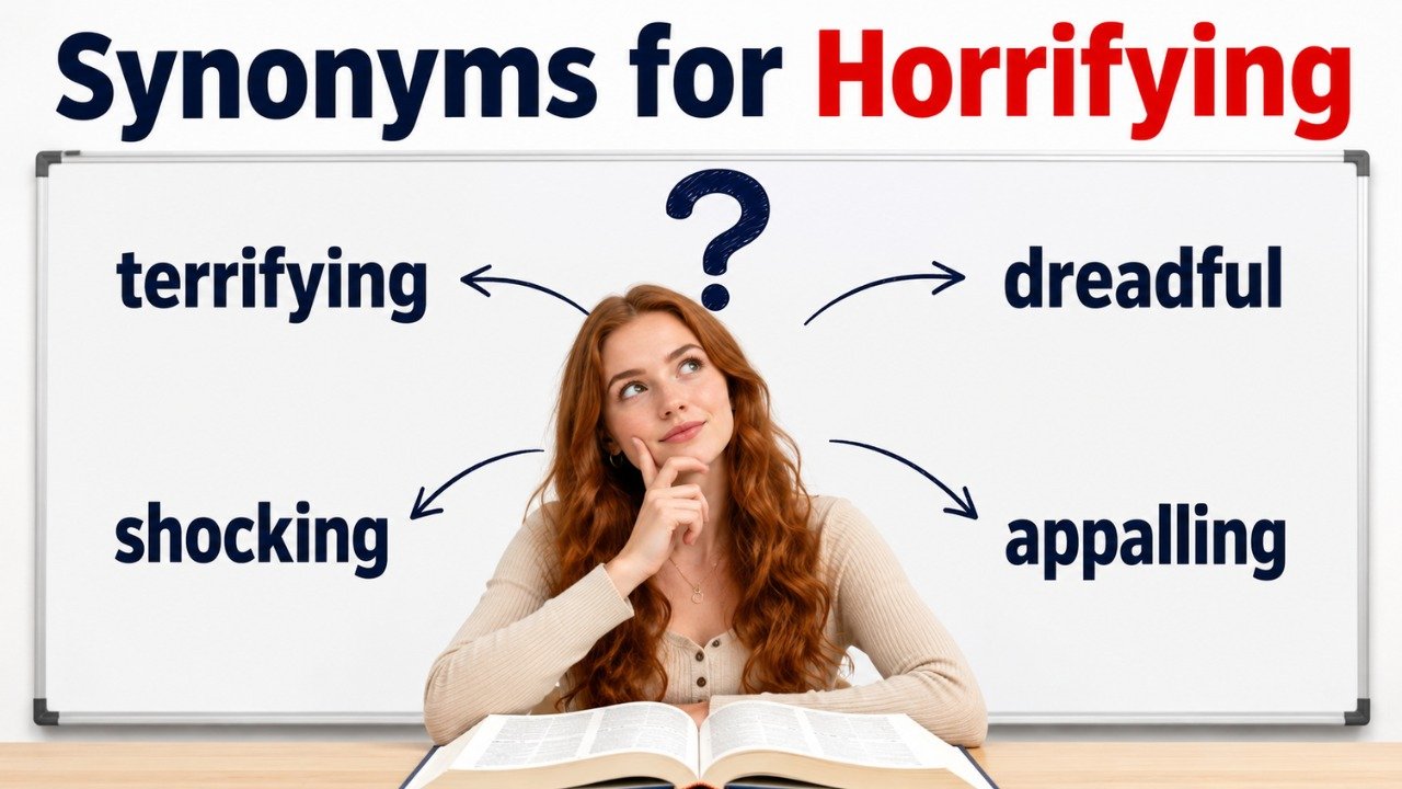 synonyms for horrifying