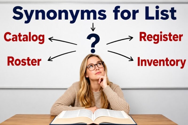 30+ Synonyms for List: Meanings, Context & Clear Examples