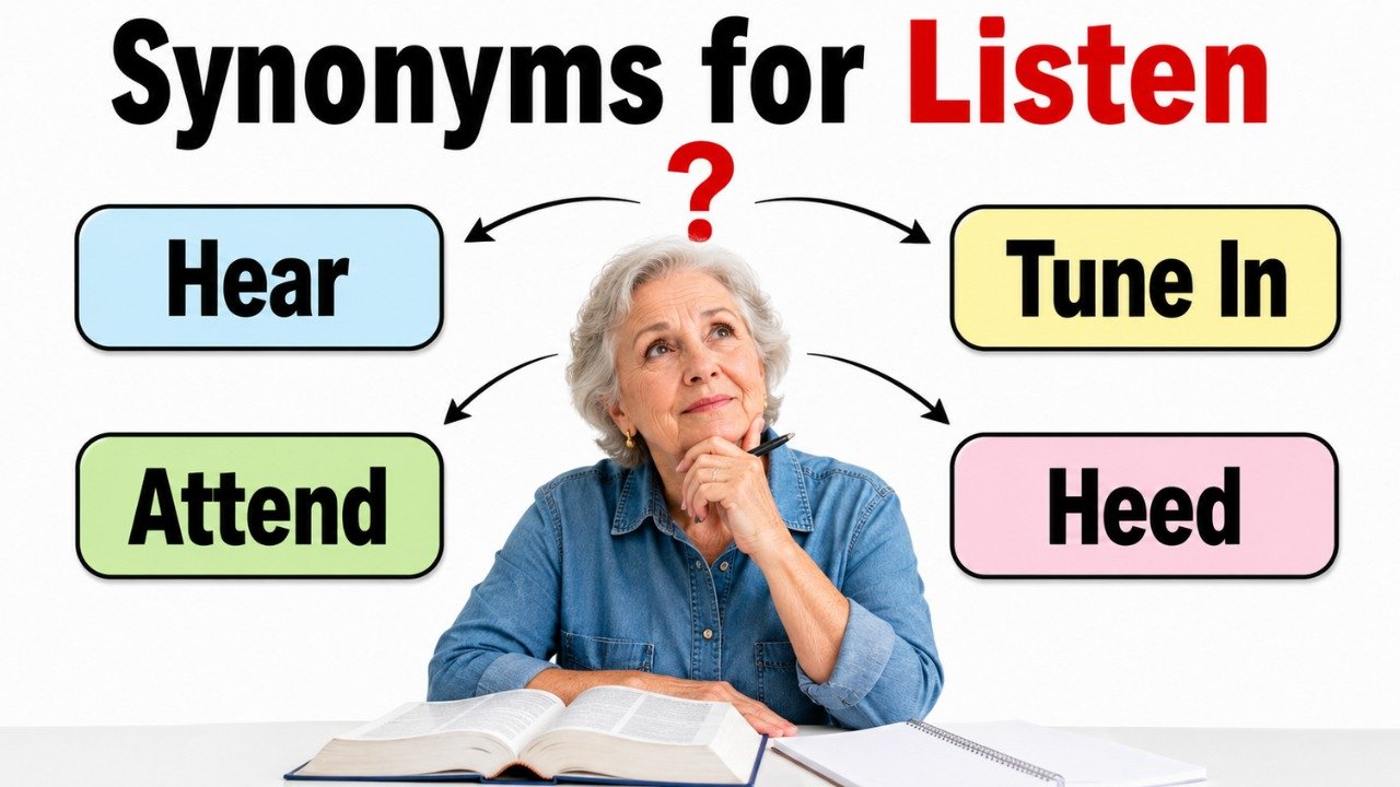 synonyms for listen