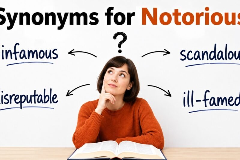 30+ Synonyms for Notorious: Meanings, Context & Clear Examples