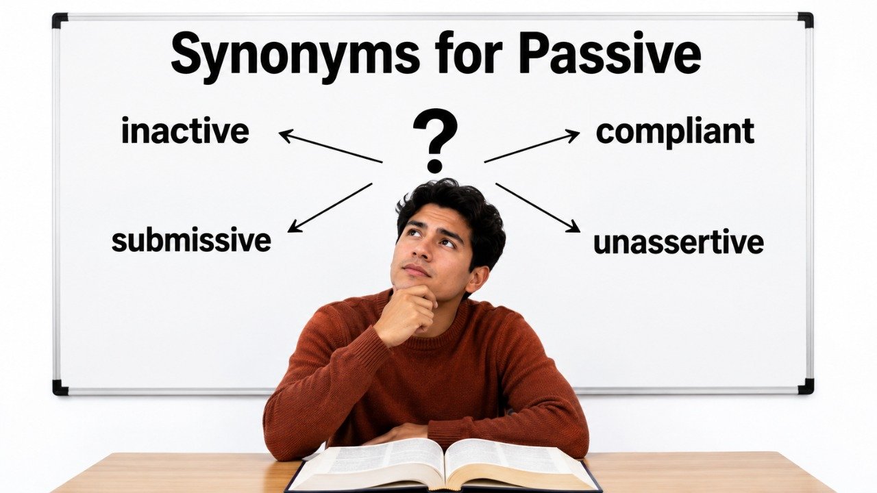 synonyms for passive