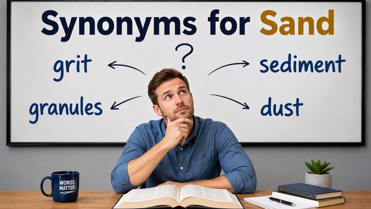 synonyms for sand