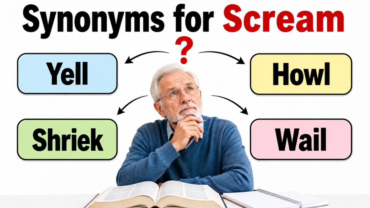synonyms for scream