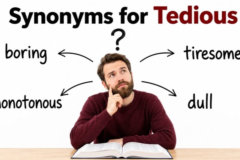 45+ Synonyms for Tedious: Strong Word Choices & Examples