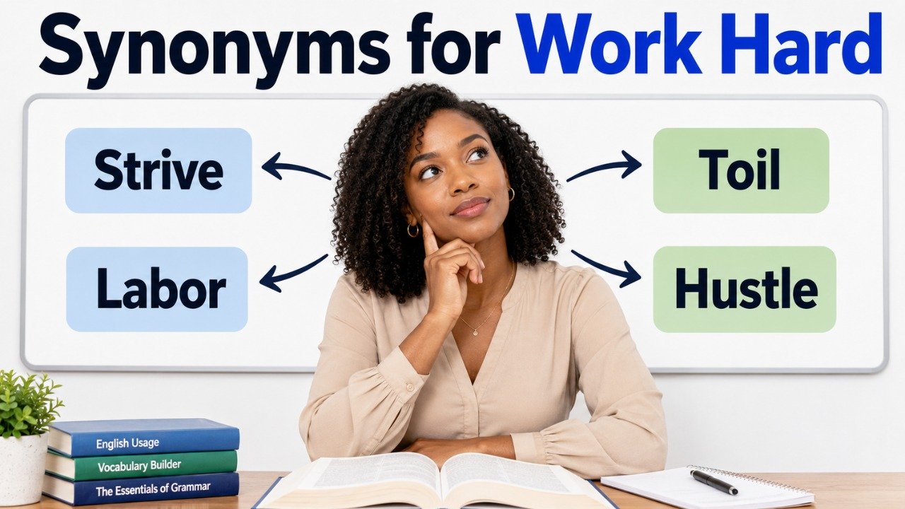 synonyms for work hard